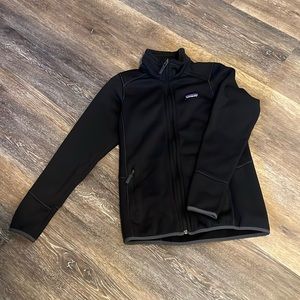 Women’s full zip Patagonia fleece black, medium